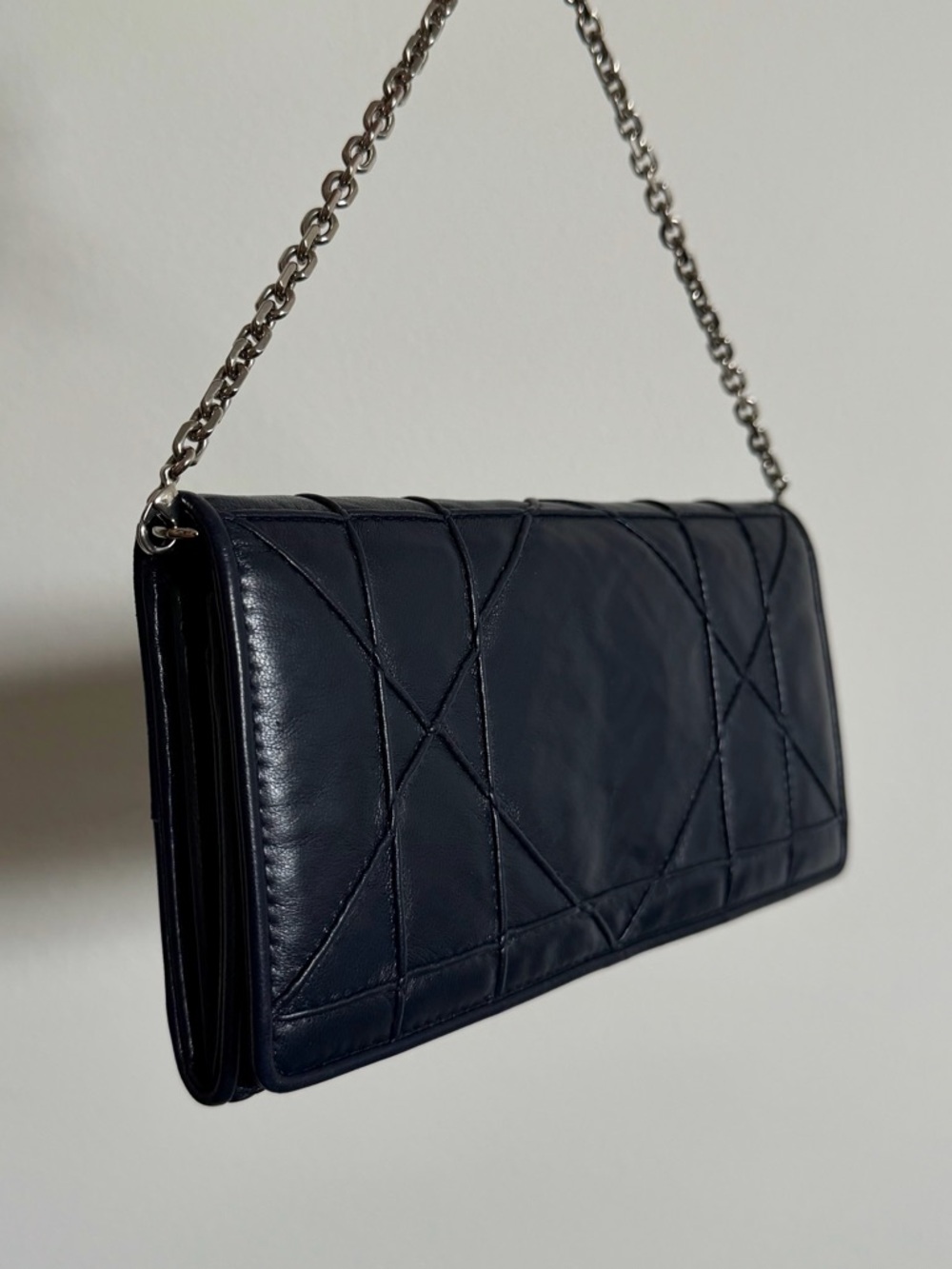 Dior Lambskin Leather Wallet on Chain - Picture 2 of 12
